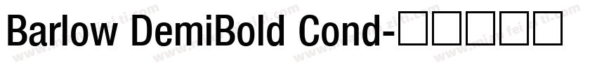 Barlow DemiBold Cond字体转换